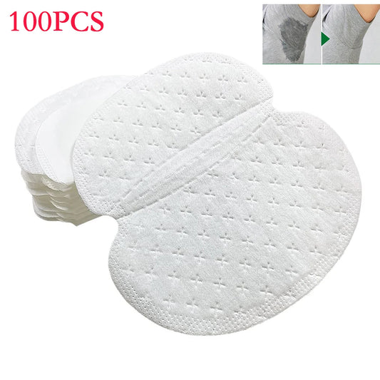 100Pcs Underarm Sweat Pads Non-woven Breathable Ultra-thin Armpit Sweat Pad Non Visible Comfortable Men Women Underarm Sweat Pad